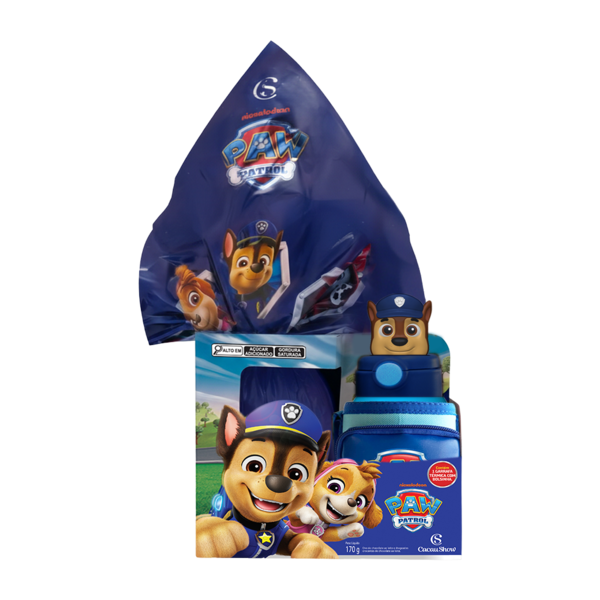 Ovo de Páscoa Patrulha Canina Garrafa Chase 170g